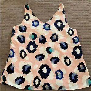 Pink Leopard Print Top